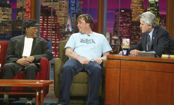 dobie on leno.jpg - Dobie, Uncle Kracker and Jay Leno appearing on "The Tonight Show."